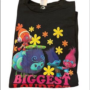 Port and Company Dream Works Trolls Character Print Party Ever T Shirt.Size 2XL